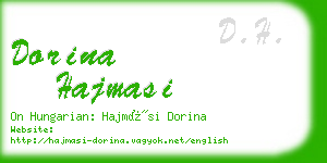 dorina hajmasi business card